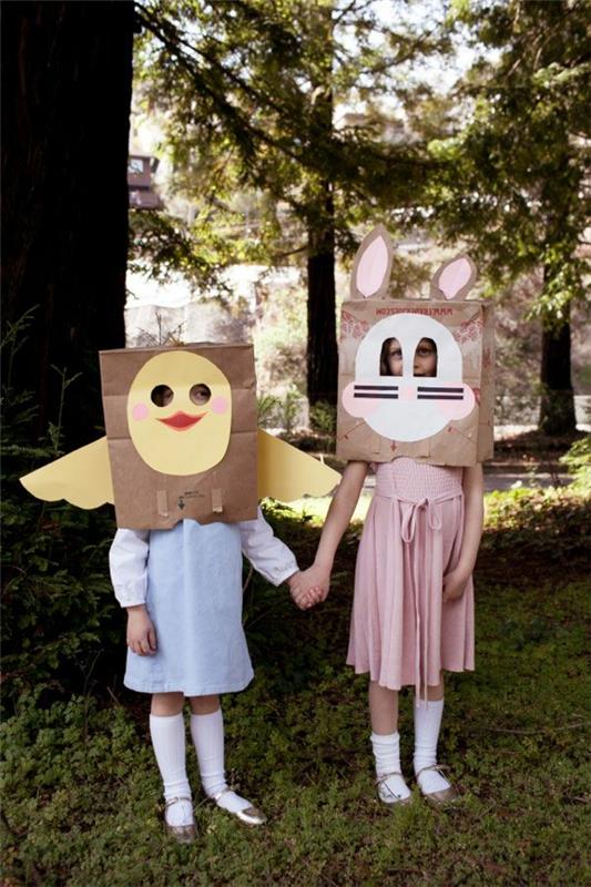 ζωικές μάσκες τσιγκουνιάρικες καρναβαλικές παιδικές χάρτινες σακούλες