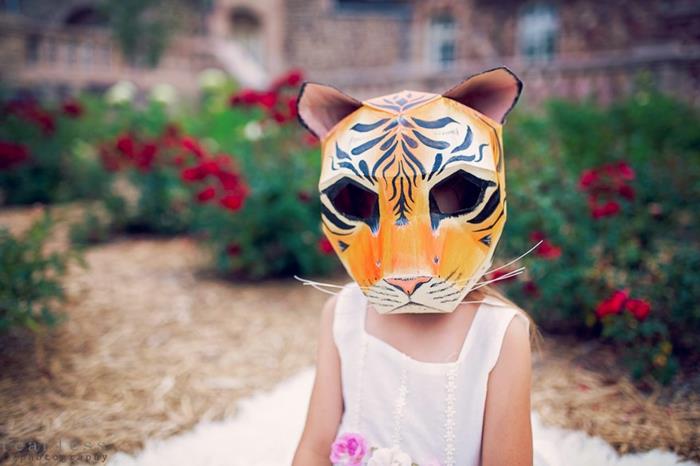 μάσκες ζώων tinker μάσκα αποκριών τίγρης από τον steve wintercroft