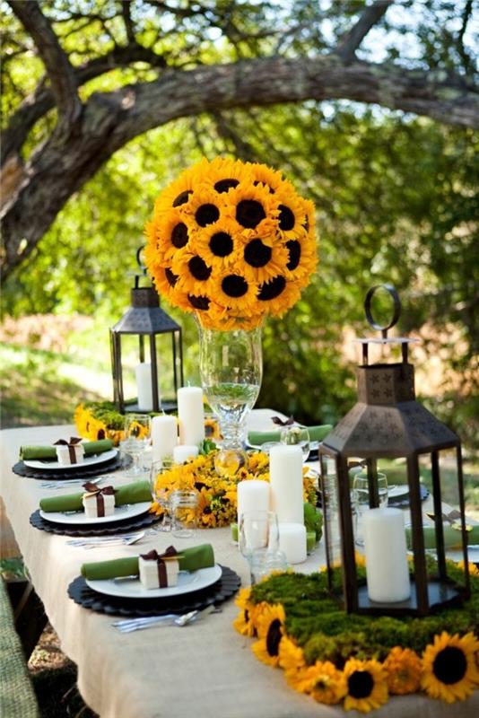 διακοσμητικά τραπέζια γάμος παντρευτείτε το φθινοπωρινό γάμο στον Οκτώβριο γάμο κήπο