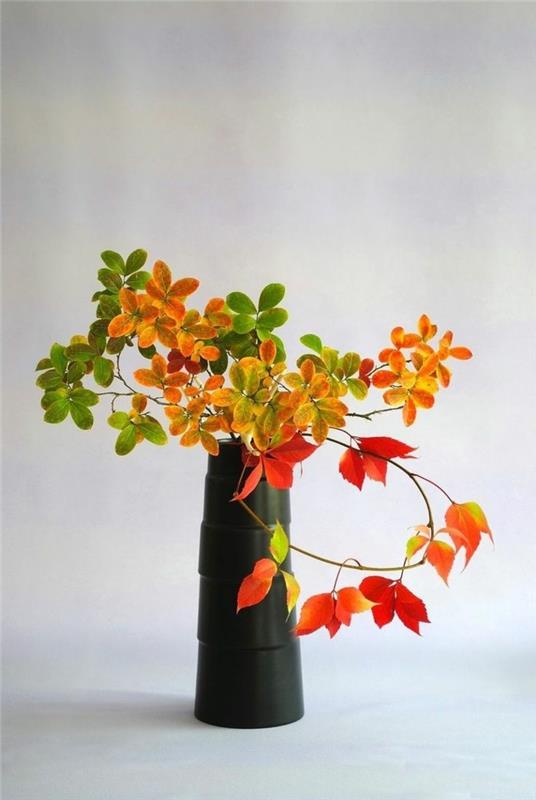 διακόσμηση τραπεζιού ikebana frsiche deco ιδέες για το φθινόπωρο