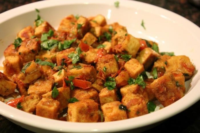 διατροφικές αξίες tofu tofu με ινδικό στυλ κάρυ