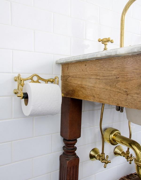 διακοσμητικά αντικείμενα για επίπλωση ιδεών λευκό πλακάκι κάτοχος ρολού τουαλέτας