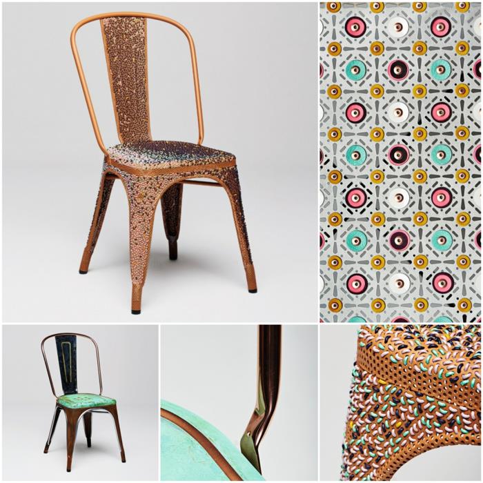 καρέκλες tolix μέντα πράσινες προθέσεις σχεδιαστές καρέκλες