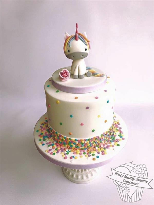 υπέροχη ιδέα κέικ μονόκερου γιορτάστε τα γενέθλια των παιδιών