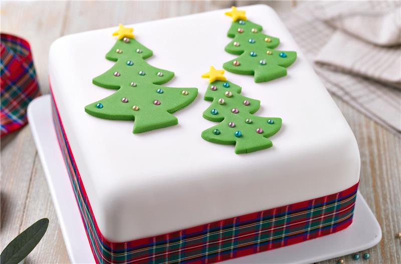 υπέροχη ιδέα χριστουγεννιάτικη τούρτα