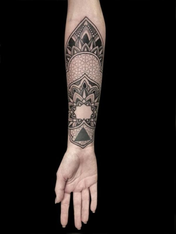 υπέροχες ιδέες για γεωμετρικά τατουάζ αντιβραχίου