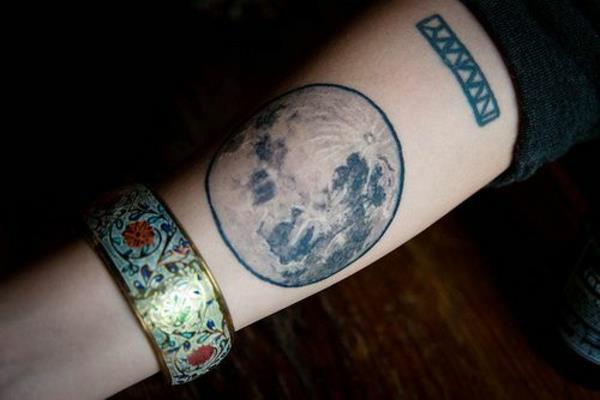 ιδέες για ιδέες τατουάζ αντιβραχίου φεγγάρι ρεαλιστικές