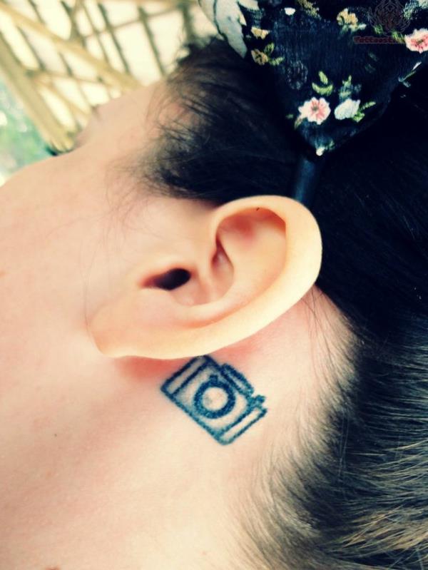 ιδέες για τατουάζ τατουάζ πίσω από την κάμερα του αυτιού