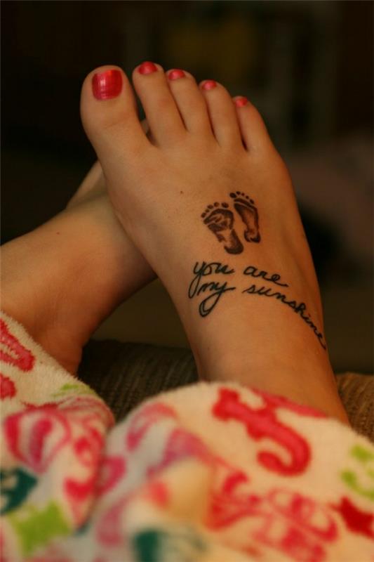 τατουάζ ρητά τατουάζ πόδι όμορφα μοτίβα