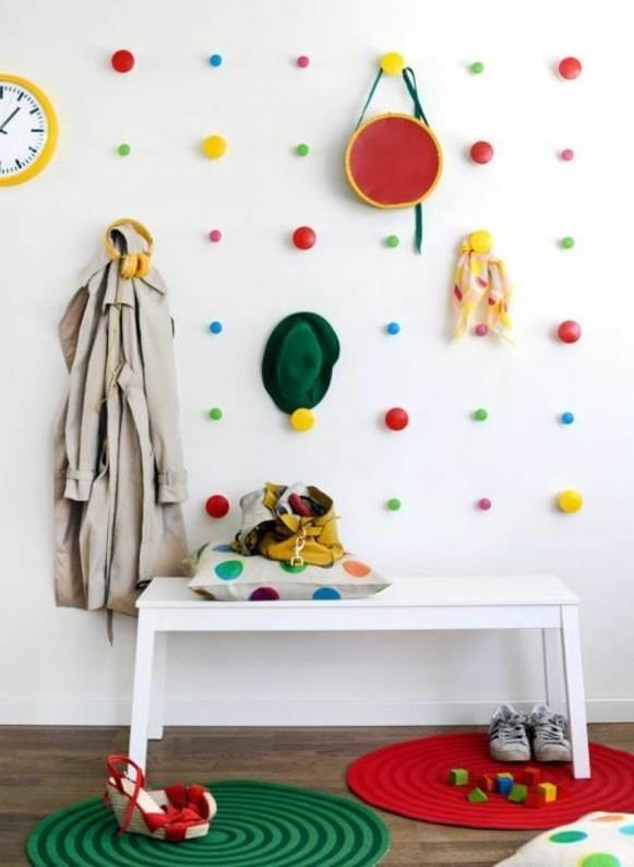 υπέροχη σχεδίαση τοίχων ζωντανές ιδέες χρώματα τοίχου πολύχρωμα παιδιά μπάλα