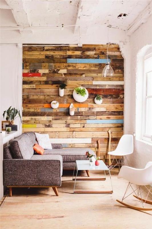 ξύλινα πάνελ σχεδιασμός τοίχου σπιτικές ιδέες χρώματα τοίχου ξύλο