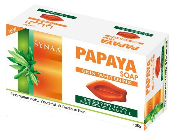 Synaa Papaya Bitkisel Cilt Beyazlatıcı Sabun