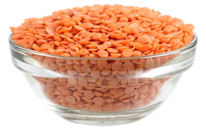 Namų „Masoor Dal“ veido paketai