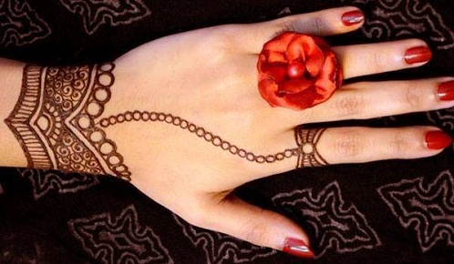 Apyrankė su žiedu Mehndi Design
