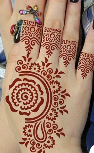 Paprasti henna trafaretai