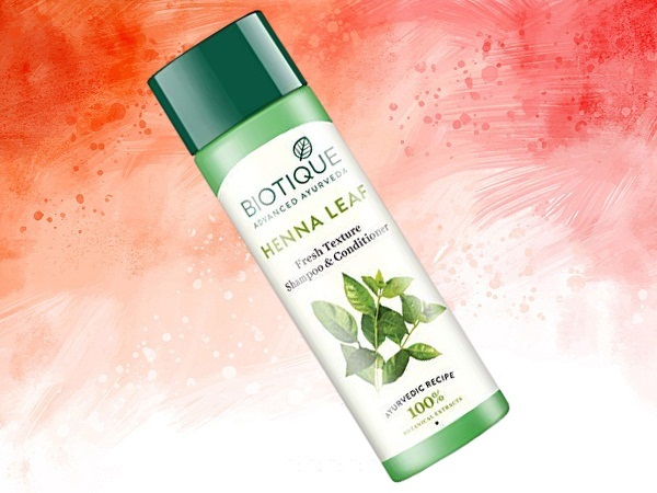 „Biotique Henna Leaf Fresh Texture“ šampūnas ir kondicionierius