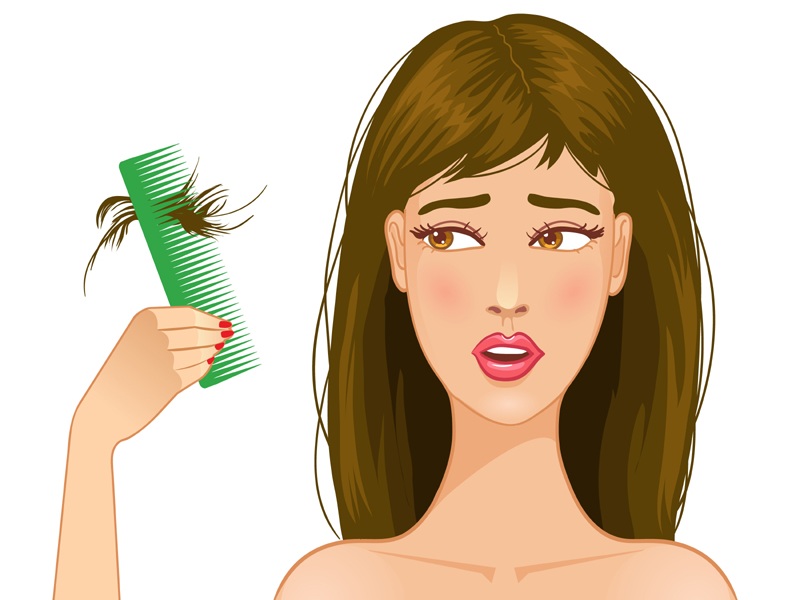 Plaukų slinkimo požymiai
