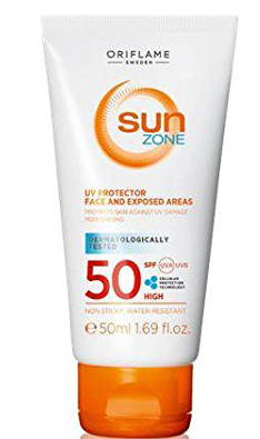 „Oriflame Spf 50“ saulės apsaugos zonos UV apsauga