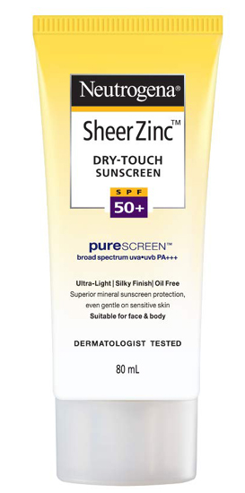 „Neutrogena Sheer Cinc Dry Touch“ apsauginis kremas nuo saulės Spf 50