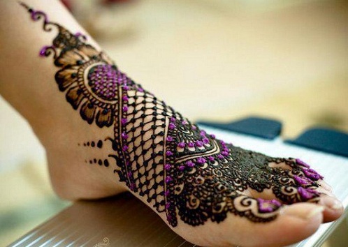 Khaleeji Mehndi dizainas kojoms
