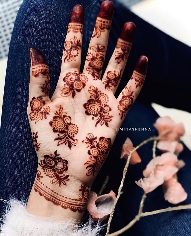 Stilingas „Khaleeji Mehndi“ dizainas