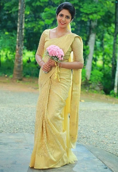Kerala Hıristiyan Düğün Sarees