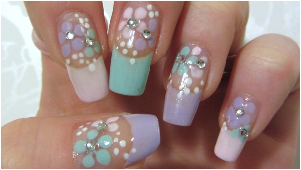 Pastel Papatyalar Nail Art Eğitimi