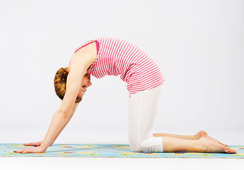 Boyun ve omuz ağrısını hafifletmek için Cat Pose yoga
