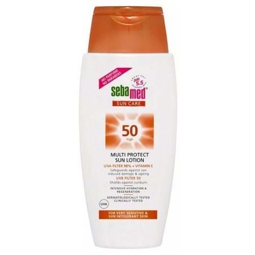 „Sebamed Sun Care SPF 50+“ labai aukštas apsaugos nuo saulės losjonas