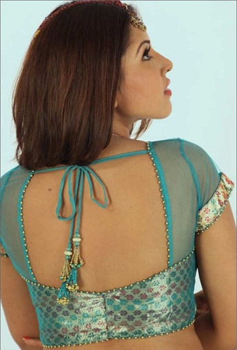 Net sarees için tasarımcı bluzlar9