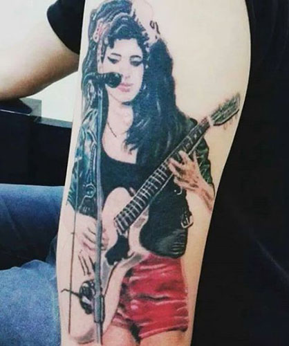 Amy Winehouse tatuiruočių dizainas 3