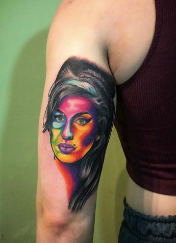 Amy Winehouse tatuiruočių dizainas 10