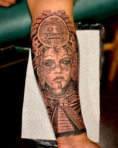 Geriausi actekų tatuiruočių dizainai 1