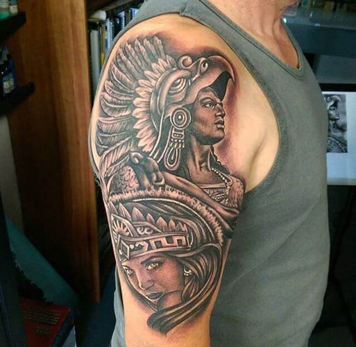 Geriausi actekų tatuiruočių dizainai 7