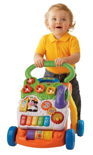 Kūdikių žaislai-stumiamas žaislas, skirtas sėdėti, stovėti ir vaikščioti