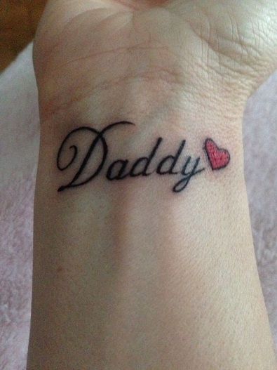 Įspūdžio spausdinimo tėtis tatuiruotė
