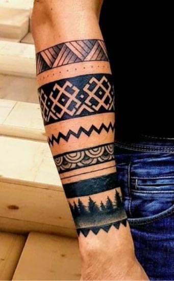 Pašėlusios genties rankų tatuiruotės 2