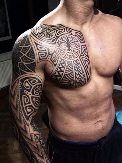 Pašėlusios genties rankų tatuiruotės 10