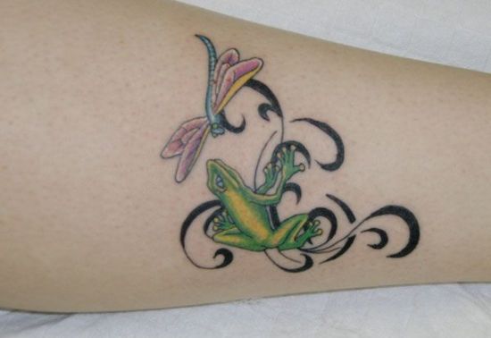 Dragonfly genties tatuiruotė