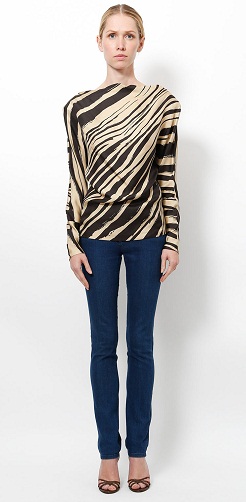 Zebra Baskılı Üst