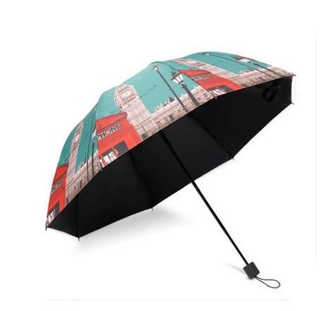Britų stiliaus moteriški sulankstomi skėčiai