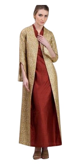 Šiuolaikinė suknelė su vakarietišku paltu