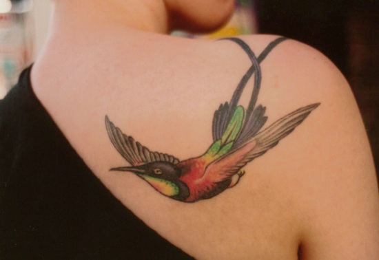 Kolibrio tatuiruotės