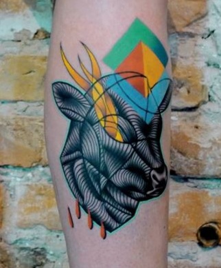 Abstrakti gyvūnų tatuiruotė