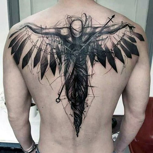 Abstraktūs tatuiruočių modeliai vyrams ir moterims 2