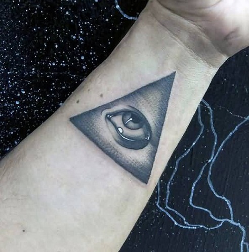 abstrakčios riešo tatuiruotės