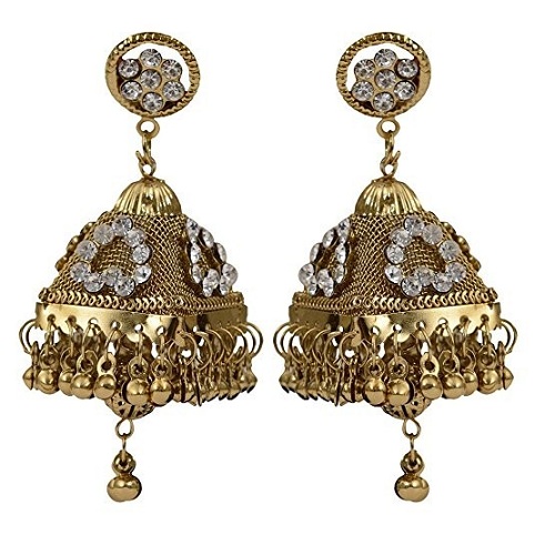 Tasarımcı Geleneksel Jhumkas