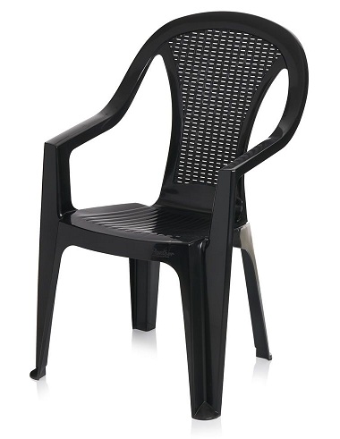 Patvari plastikinė aukšta nugaros kėdė