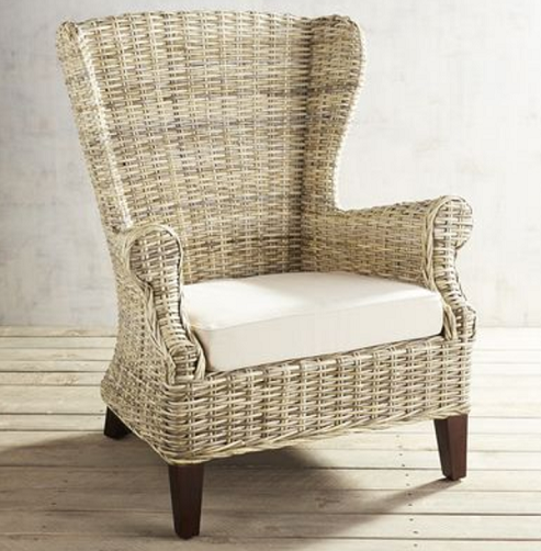 El Yapımı Rattan Yüksek Sırtlı Sandalyeler