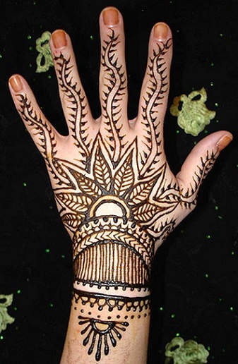 Greitas Mehendi dizainas-Afrikos Mehendi dizainas